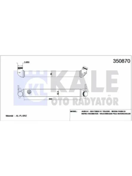TURBO RADYATORU POLO 09 AUDI A1 1015 IBIZA IV 08 TOLEDO IV 12 FABIA II 1014 RAPID 12 ROOMSTER