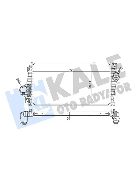 TURBO RADYATORU (INTERCOOLER) CHEVROLET EPICA