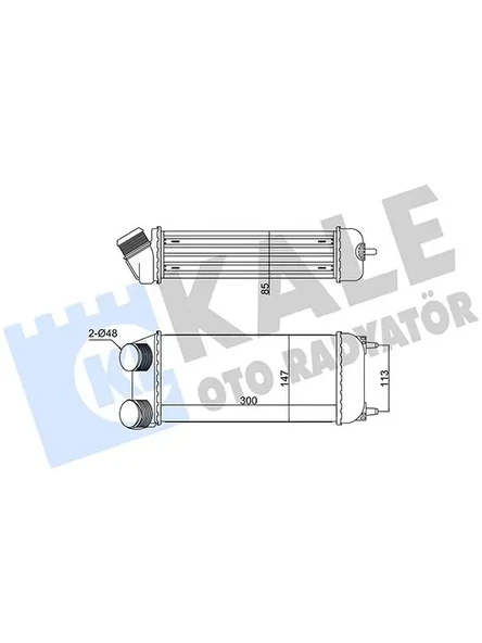 TURBO INTERCOLL RADYATORU P206 CC 1,6HDI 16V