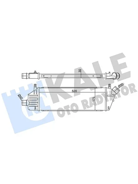 TURBO RADYATORU (INTERCOOLER) NISSAN MICRA K12 1,5 DCI 2003 2010