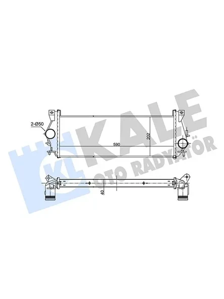 TURBO RADYATORU (INTERCOOLER) LAND ROVER DEFENDER 9816
