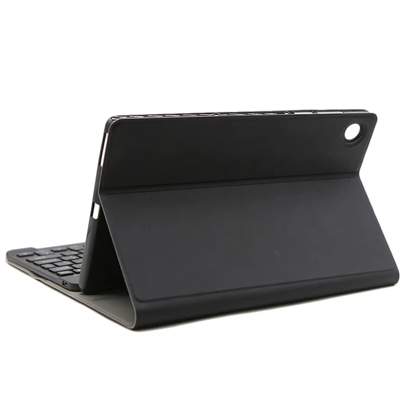 Lenovo Smart Tab M10 HPD Plus TB X606F 103 Inç 2si1 Arada Manyetik ABS Bluetooth Klavye Siyah Deri Kılıf Standlı Uyku ve Kalemlikli - 6