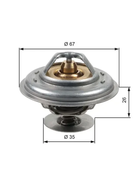 TERMOSTAT (87C) PASSAT (85 88)CRAFTER (06 13)T4 (90 98)A6 (94 95)