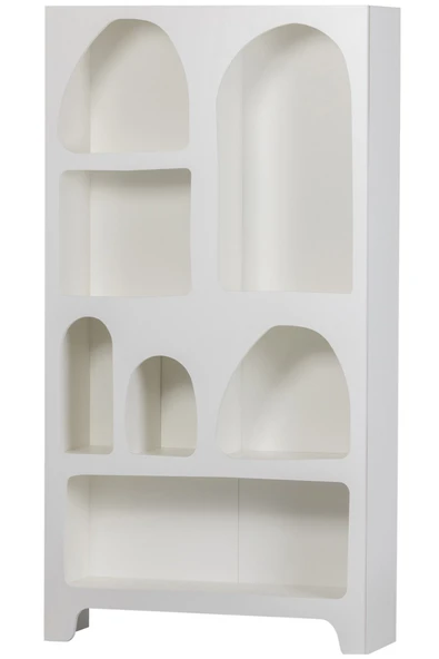 PASAWOODS Delhingo Bohemian Premium Malzeme Modern Dekoratif Bohem Niş Kitaplık Raf (90X32X180 CM) - 4