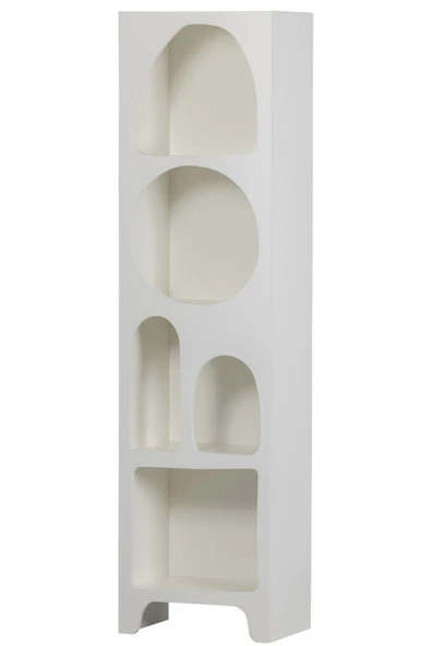 PASAWOODS Delhingo Bohemian Premium Malzeme Modern Dekoratif Bohem Niş Raf - 5 Bölmeli Kitaplık 45x32x180 Cm - 4