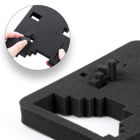 GoPro HERO8 7 6 Uyumlu Su Geçirmez Darbeye Dayanıklı Taşınabilir Kılıf 28x19.7x6.8 cm - 6