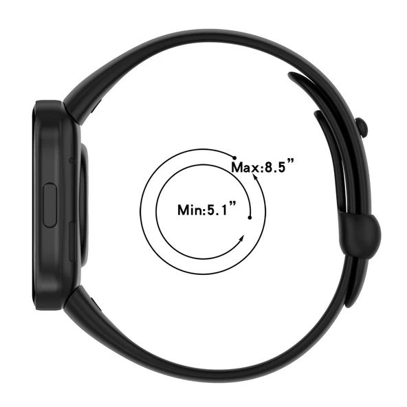Xiaomi Redmi Watch 3 Uyumlu Silikon Saat Kayışı Limme ve Açık Mor Renk - 7