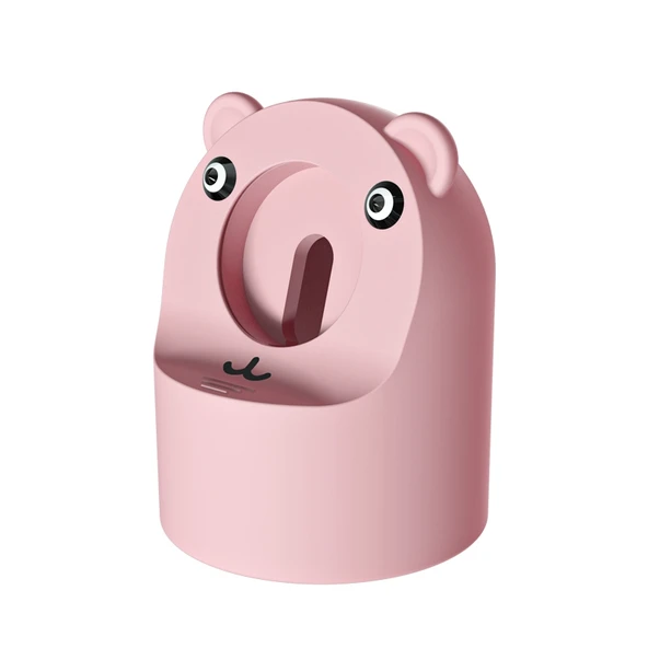 Apple Watch Silikon Şarj Tutucu Pembe - 2