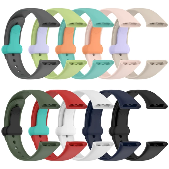 Xiaomi Redmi Watch 3 Uyumlu Silikon Saat Kayışı Limme ve Açık Mor Renk - 6