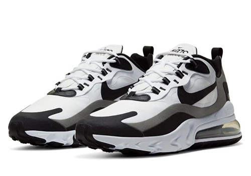 Nike Air Max 270 React White Black Metallic Pewter - 3
