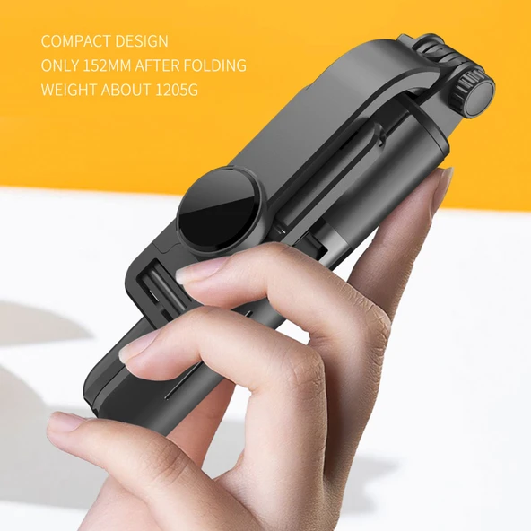 L11 Katlanabilir Bluetooth Tripod Selfie Çubuğu - 4