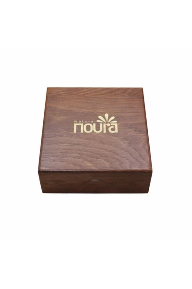Noura Natural Hediyelik 14’lü Lüks Ahşap Çay Kutusu - 2