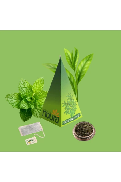 Noura Natural Bardak Poşet Naneli Yeşil Çay 10'lu - 4