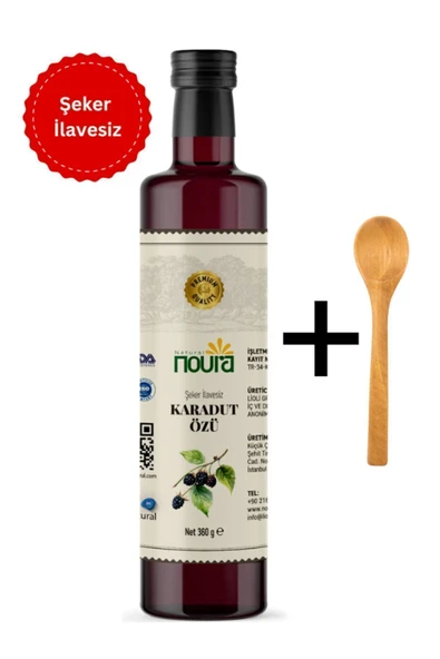 Noura Natural Karadut Özü Black Mulberry Extract Ahşap Kaşık