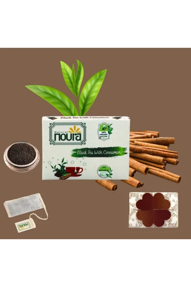 Noura Natural Bardak Poşet Tarçınlı Siyah Çay 25 Adet - 4