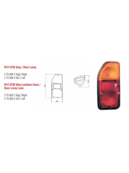 STOP LAMBASI SAG R12 STW