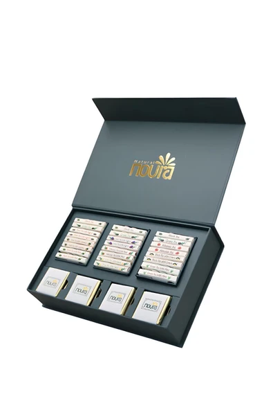 Noura Natural Hediyelik 24’lü Çay Ve Madlen 24’lü Çikolata Kutusu