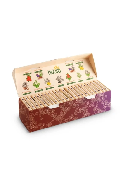 Noura Natural Demlik Poşet Safranlı Siyah Çay 22 Adet - 2