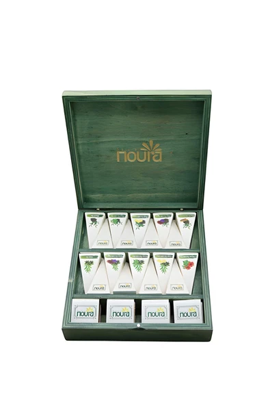 Noura Natural Hediyelik 18’li Çay Ve Madlen 20’li Çikolata Ahşap Kutusu - 2