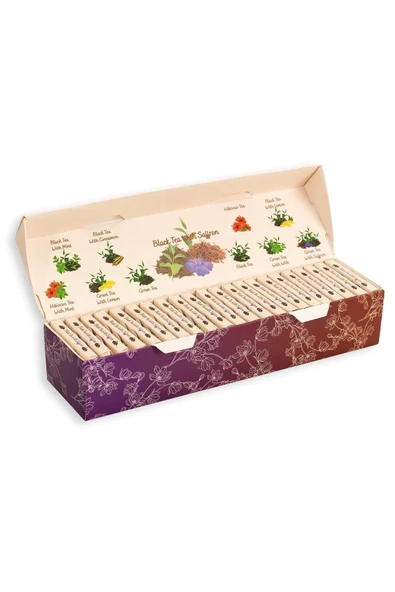 Noura Natural Bardak Poşet Safranlı Siyah Çay 25 Adet - 2