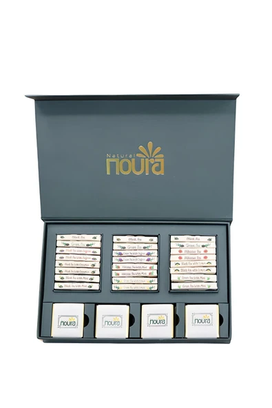 Noura Natural Hediyelik 24’lü Çay Ve Madlen 24’lü Çikolata Kutusu - 2