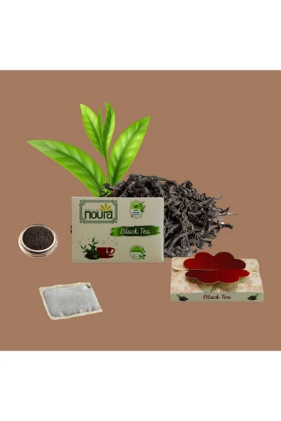 Noura Natural Hediyelik 40'li Lüks Ahşap Çay Kutusu - 4
