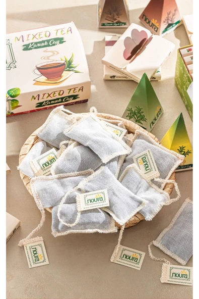 Noura Natural Bardak Poşet Safranlı Yeşil Çay 25 Adet - 5