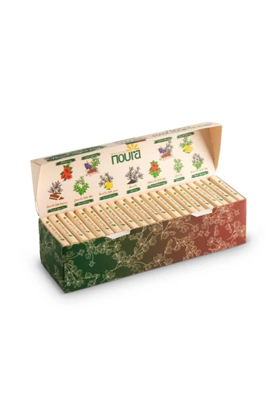 Noura Natural Demlik Poşet Naneli Siyah Çay 22 Adet - 2
