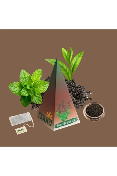 Noura Natural Bardak Poşet Naneli Siyah Çay 10'lu - 4