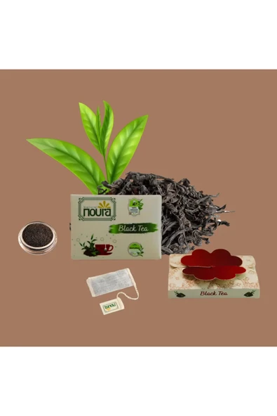 Noura Natural Bardak Müslin Poşet Siyah Çay 25 Adet - 3