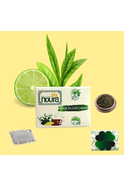 Noura Natural Demlik Poşet Limonlu Siyah Çay 22 Adet - 4