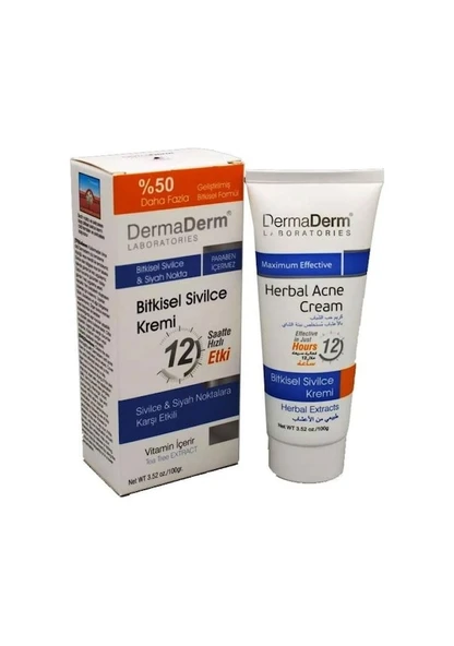 DERMADERM BİTKİSEL SİYAH NOKTA SİVİLCE KREMİ 100 G
