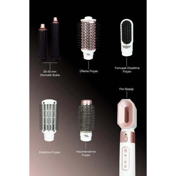 FANTOM HAİR STYLER SK 1700 SAÇ ŞEKİLLENDİRİCİ BEYAZ - 8