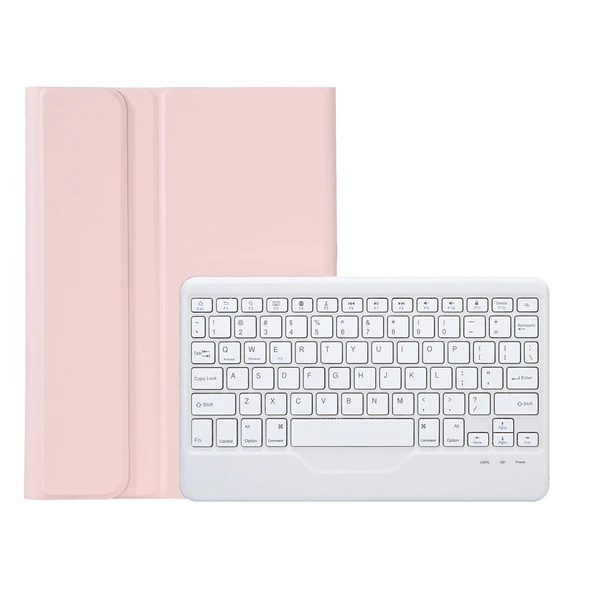 Lenovo XiaoXin Pad Pro 2022 11.2 inç Pembe Bluetooth Klavye Deri Kılıf