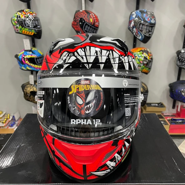 HJC RPHA12 KASK MAXIMIZED VENOM MARVEL MC1SF - 5