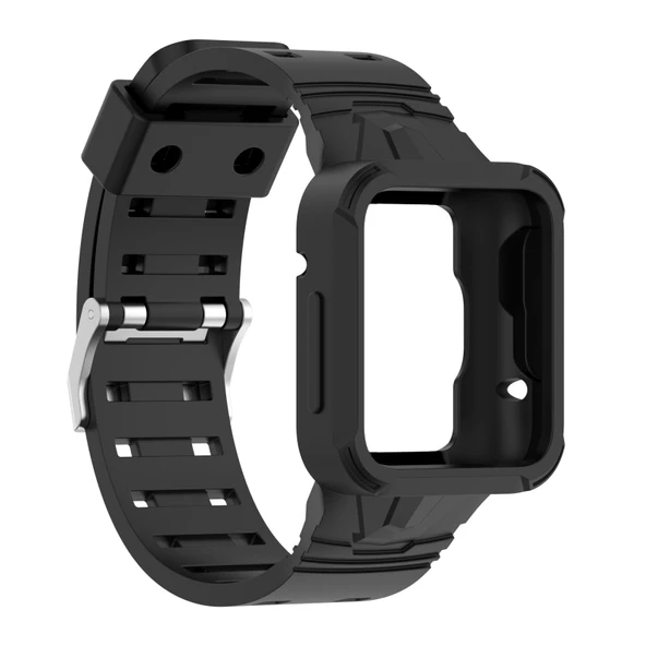 Xiaomi Poco Watch Siyah Silikon Entegre Saat Kayışı - 3