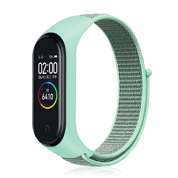 Xiaomi Mi Band 7 Mavi Deniz Naylon Örgü Saat Kayışı