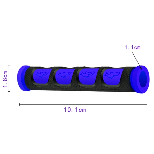 Motosiklet Modifikasyon Aksesuarı PVC Boynuz Şekilli El Kavrama Kapağı Seti Mavi - 3