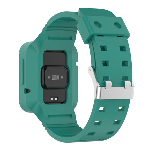 Xiaomi Poco Watch Silikon Entegre Saat Kayışı Çam Yeşili - 4