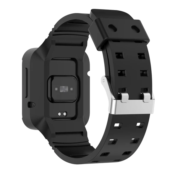 Xiaomi Poco Watch Siyah Silikon Entegre Saat Kayışı - 4
