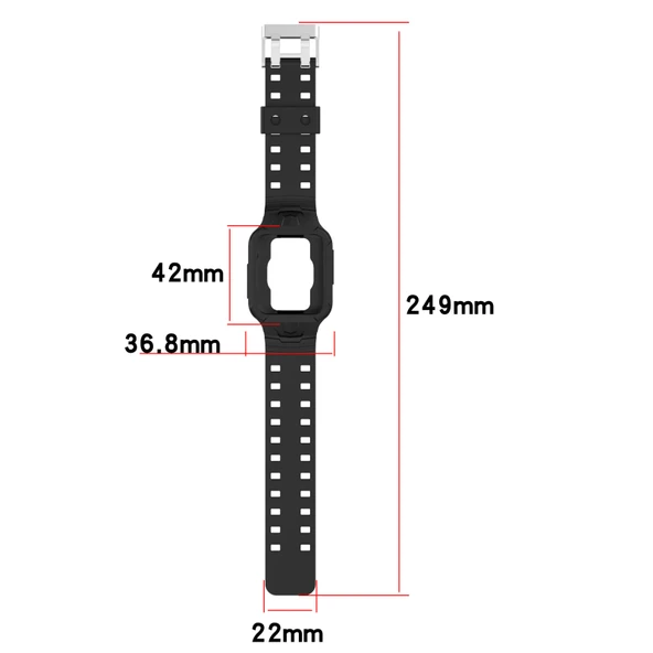 Xiaomi Poco Watch Silikon Entegre Saat Kayışı Çam Yeşili - 5