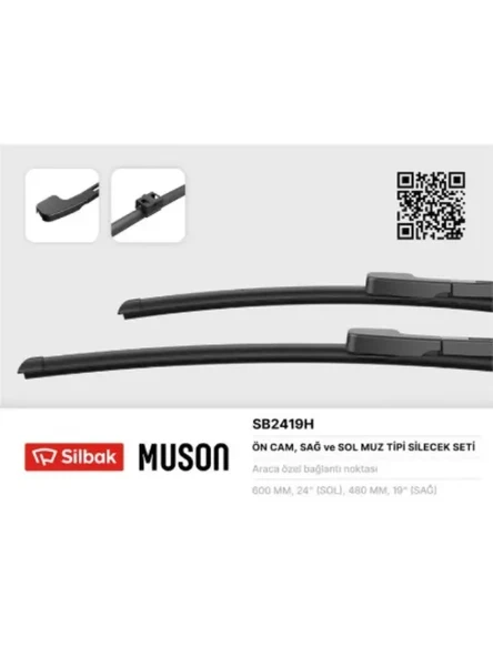 SILECEK SUPURGESI 600 / 480mm BMW 3 SERISI SEDAN E90 TOURING E91 03 / 05