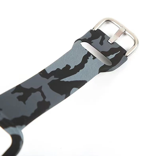 Xiaomi Redmi Watch Kamuflaj Silikon Saat Kayışı Siyah - 2