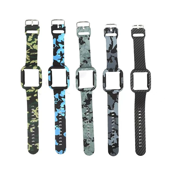 Xiaomi Redmi Watch Kamuflaj Silikon Saat Kayışı Siyah - 4