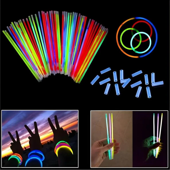 Fosforlu Çubuk Glow Stick 50 Adet - Resim 9