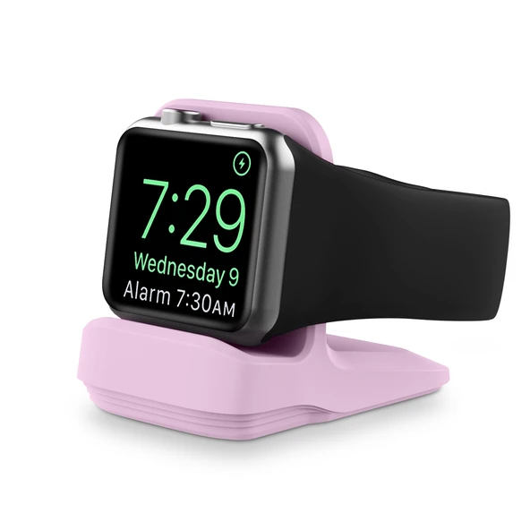 Apple Watch Silikon Şarj Tutucu Mor - 2