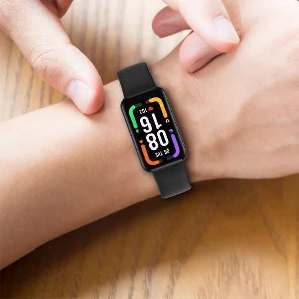 Xiaomi Redmi Band Pro Kırmızı Silikon Saat Kayışı - 7