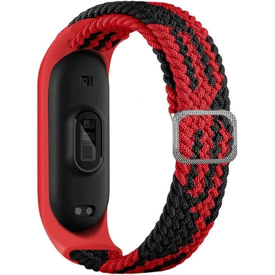 Gpack Xiaomi Mi Band 4 Kordon CırtCırt Kumaş Ayarlanabilir Örgü Tasarım KRD 49 - 4