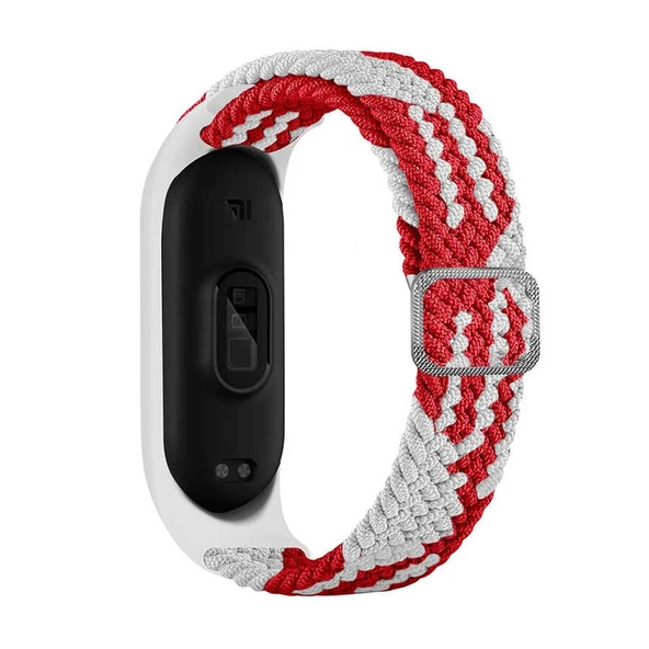 Gpack Xiaomi Mi Band 4 Kordon CırtCırt Kumaş Ayarlanabilir Örgü Tasarım KRD 49 - 3