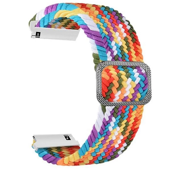 Gpack Amazfit Gtr 2 Obsidian Kordon Örgülü  Kumaş Ayarlanabilir KRD 01 - 3